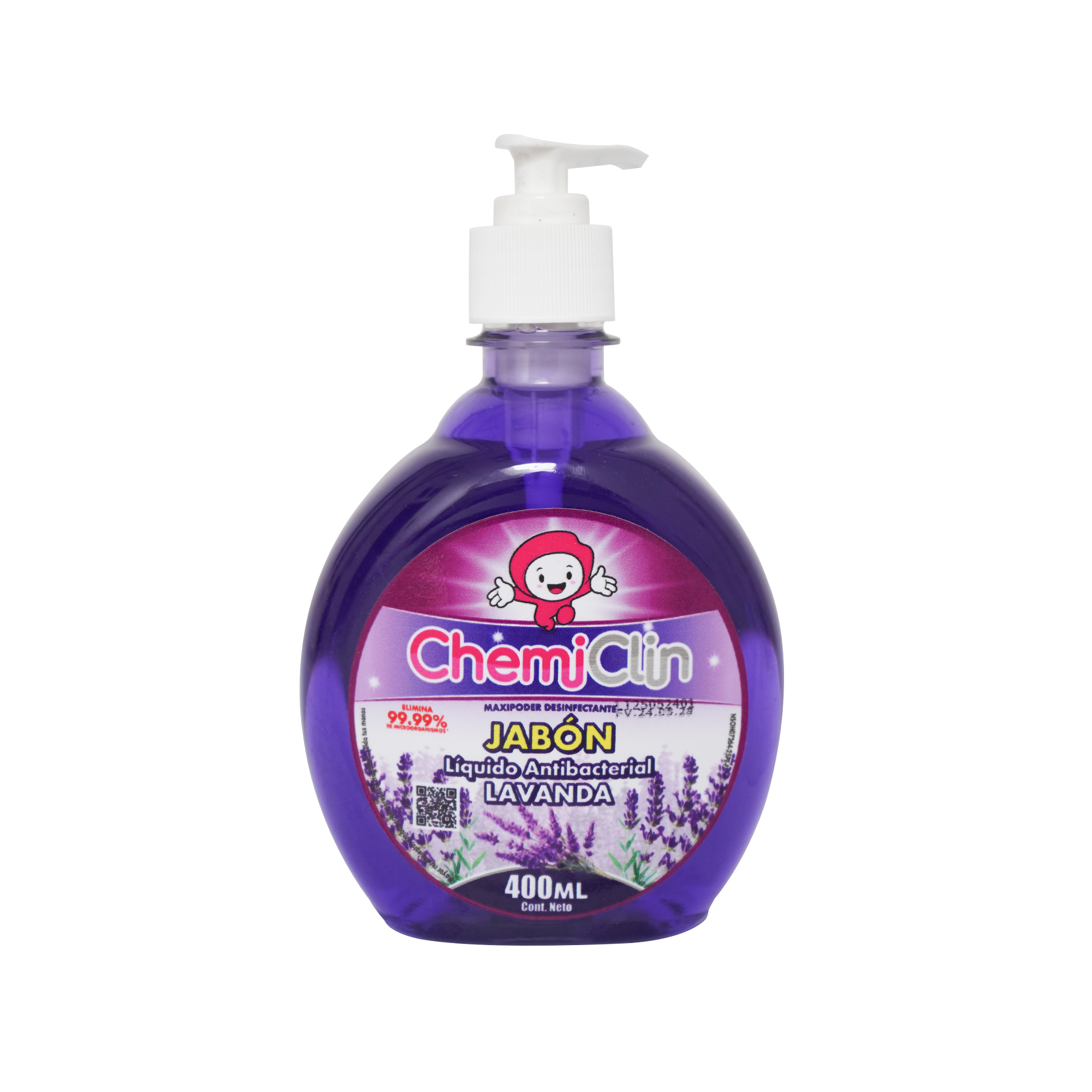 Jabón Líquido Antibacterial 400ml - Lavanda