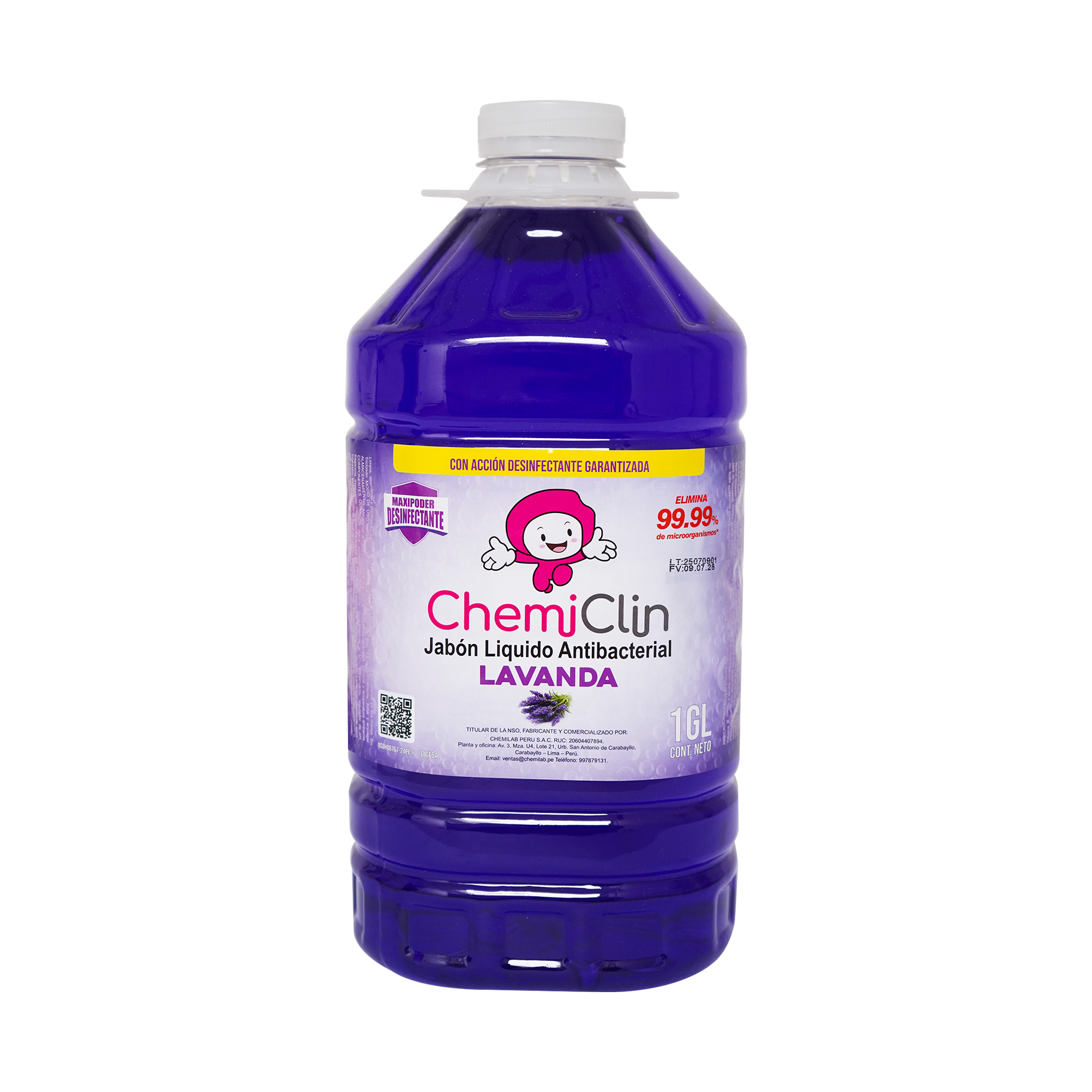 Jabón Líquido Antibacterial 1 Galón - Lavanda