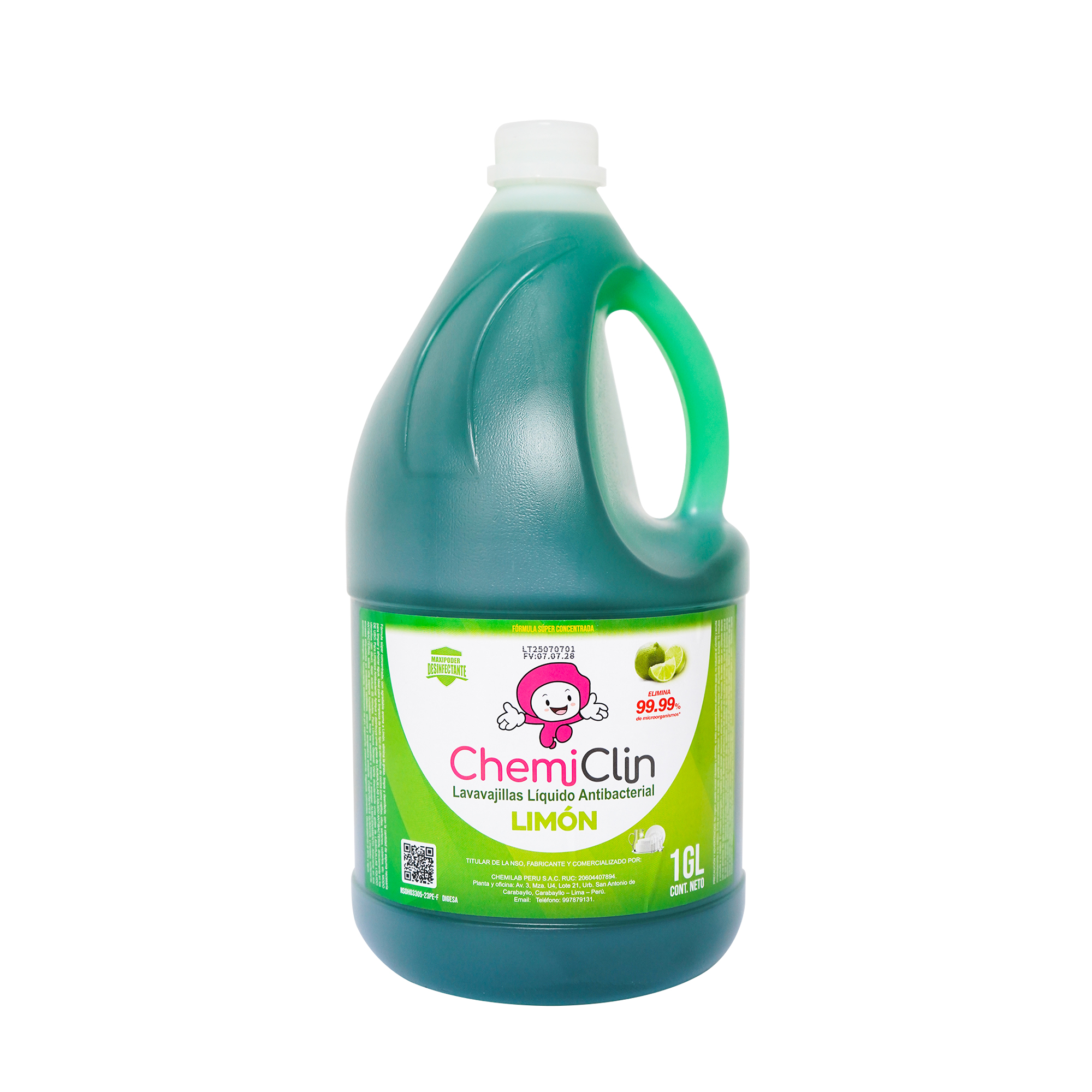 Lavavajillas Líquido Antibacterial 1 Galón