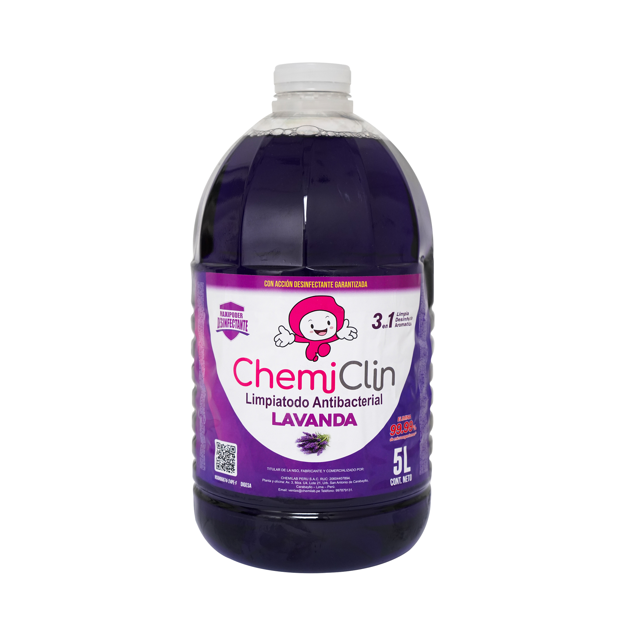 Limpiatodo Antibacterial 5 Litros - Lavanda