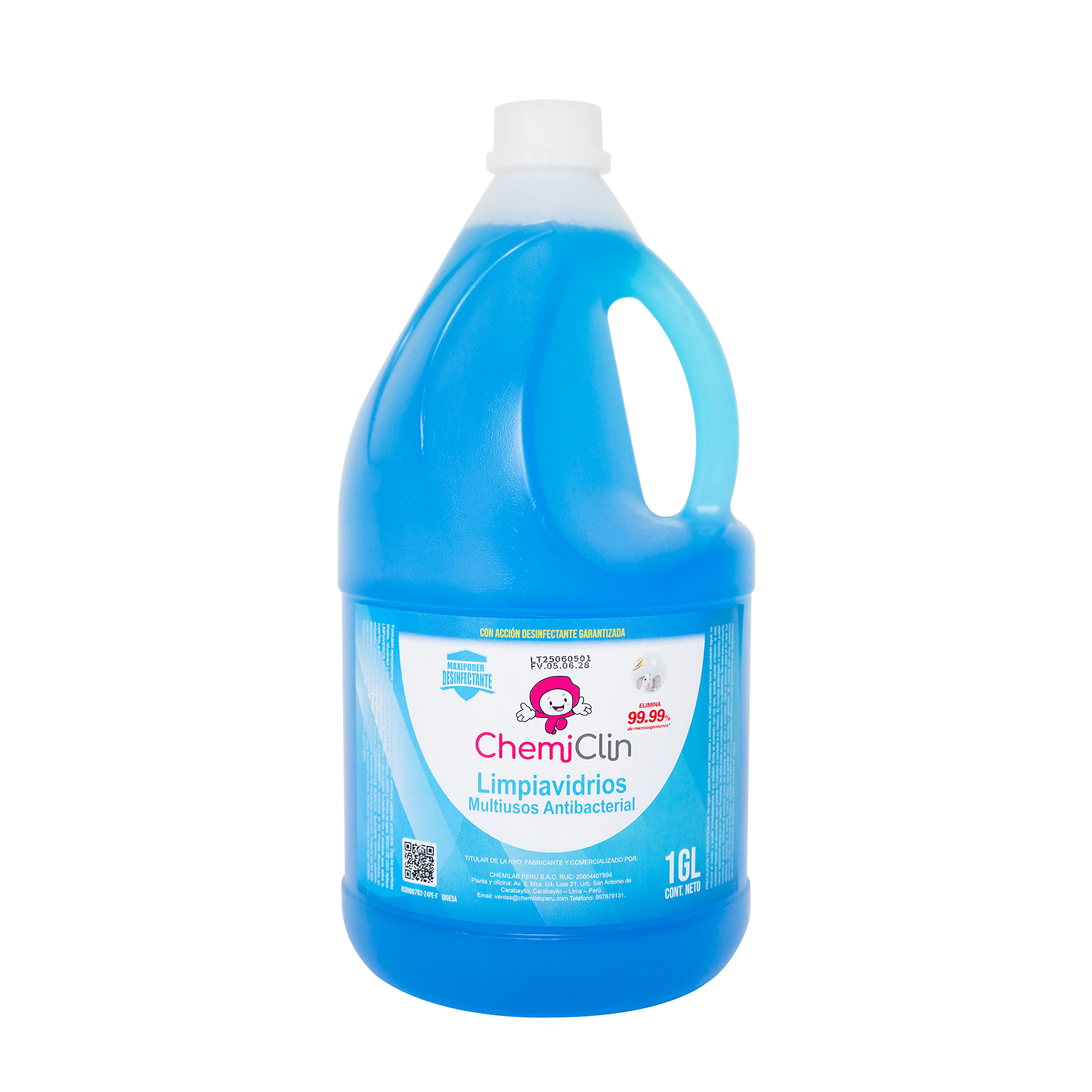 Limpiavidrios Multiusos Antibacterial 1 Galón