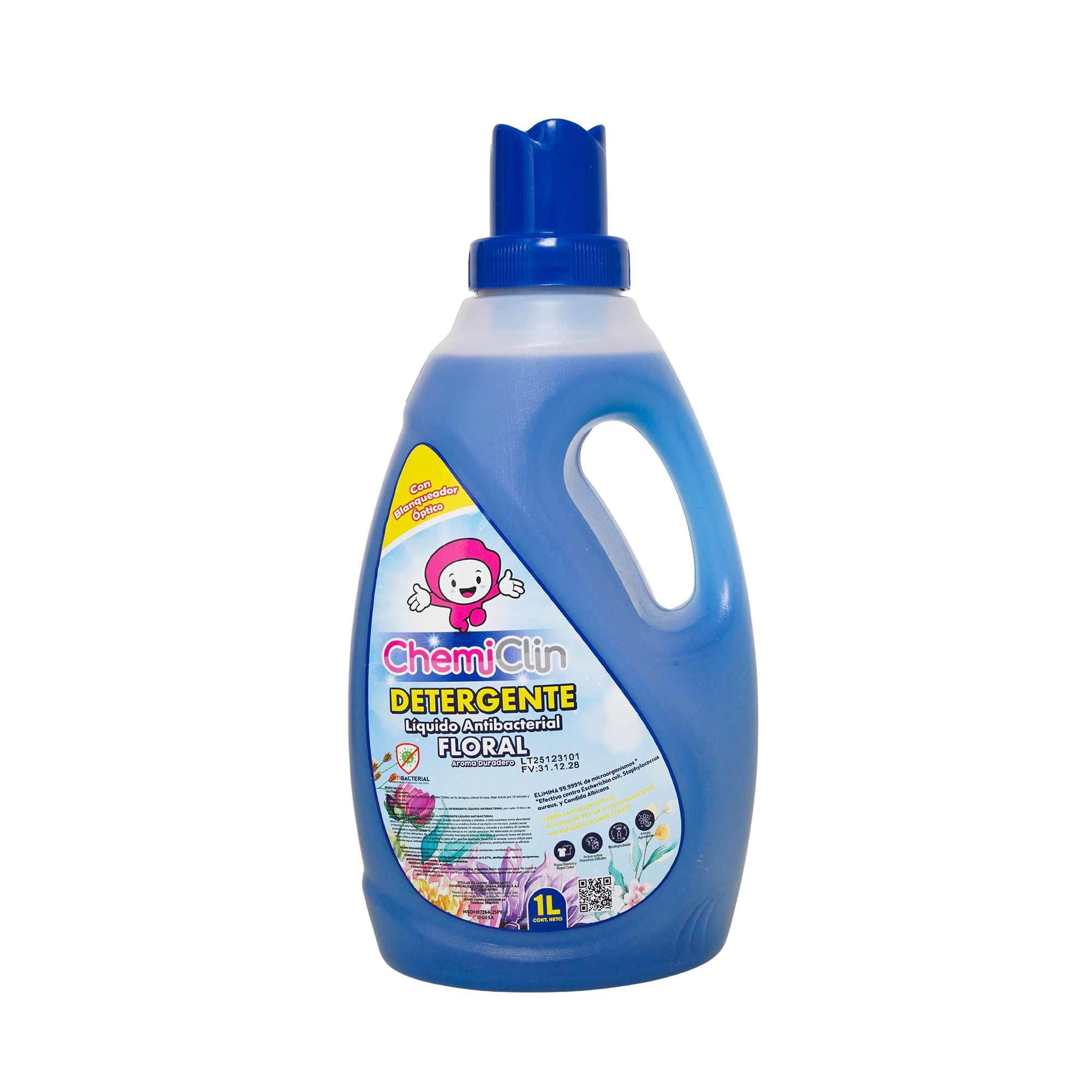 Detergente Liquido Antibacterial 1 Litro - Floral