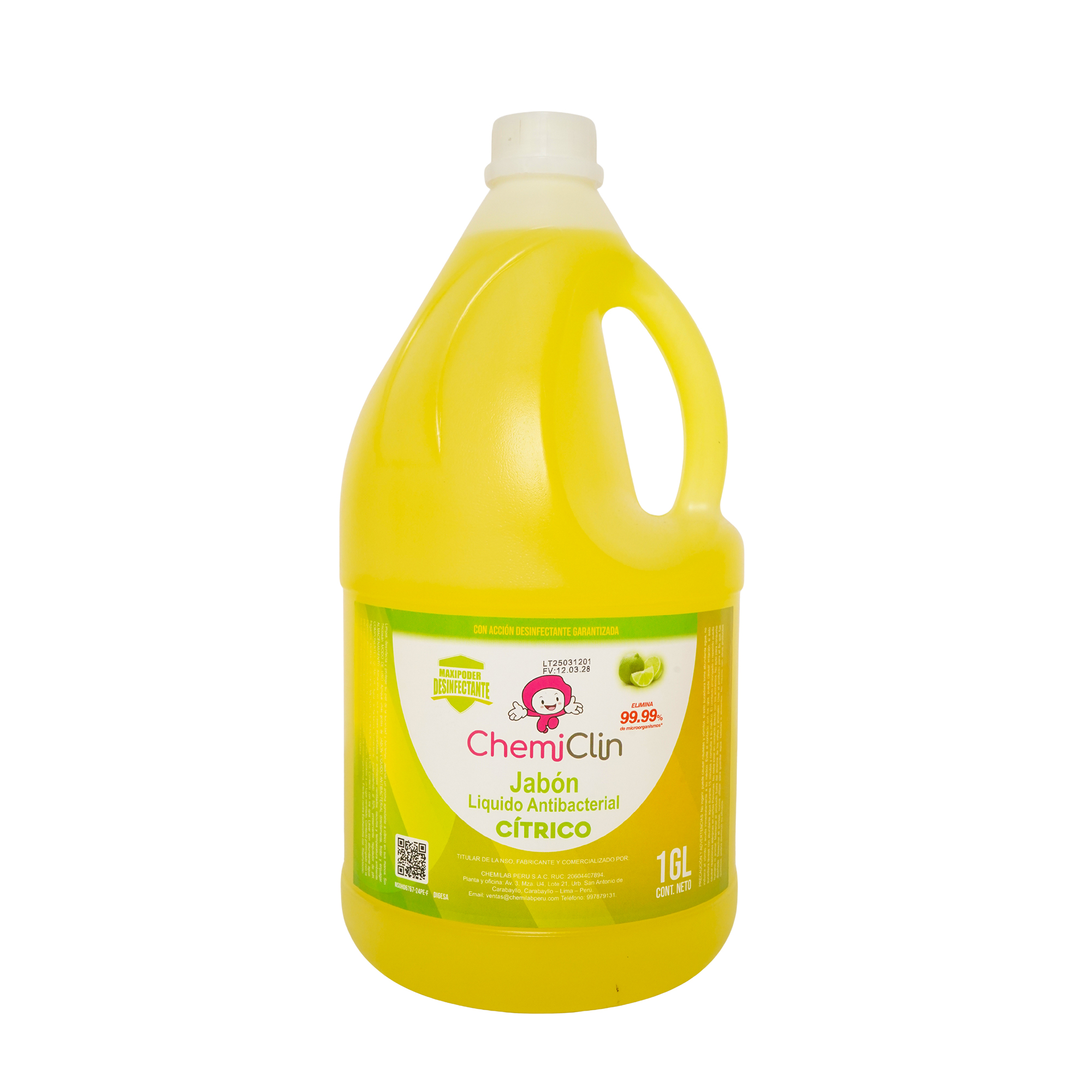Jabón Líquido Antibacterial 1 Galón - Cítrico