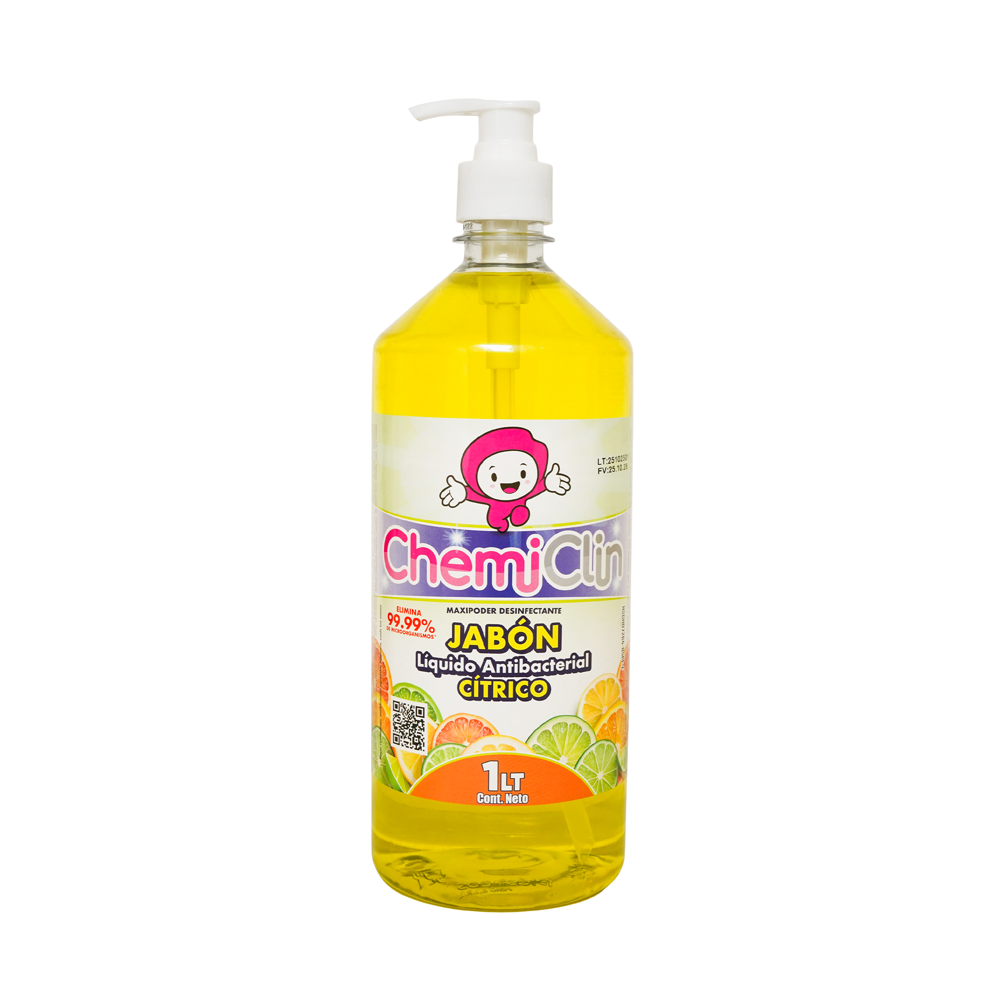 Jabón Líquido Antibacterial 1 Litro - Cítrico