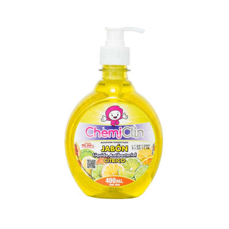 Jabón Líquido Antibacterial Aroma Citrico 400ml