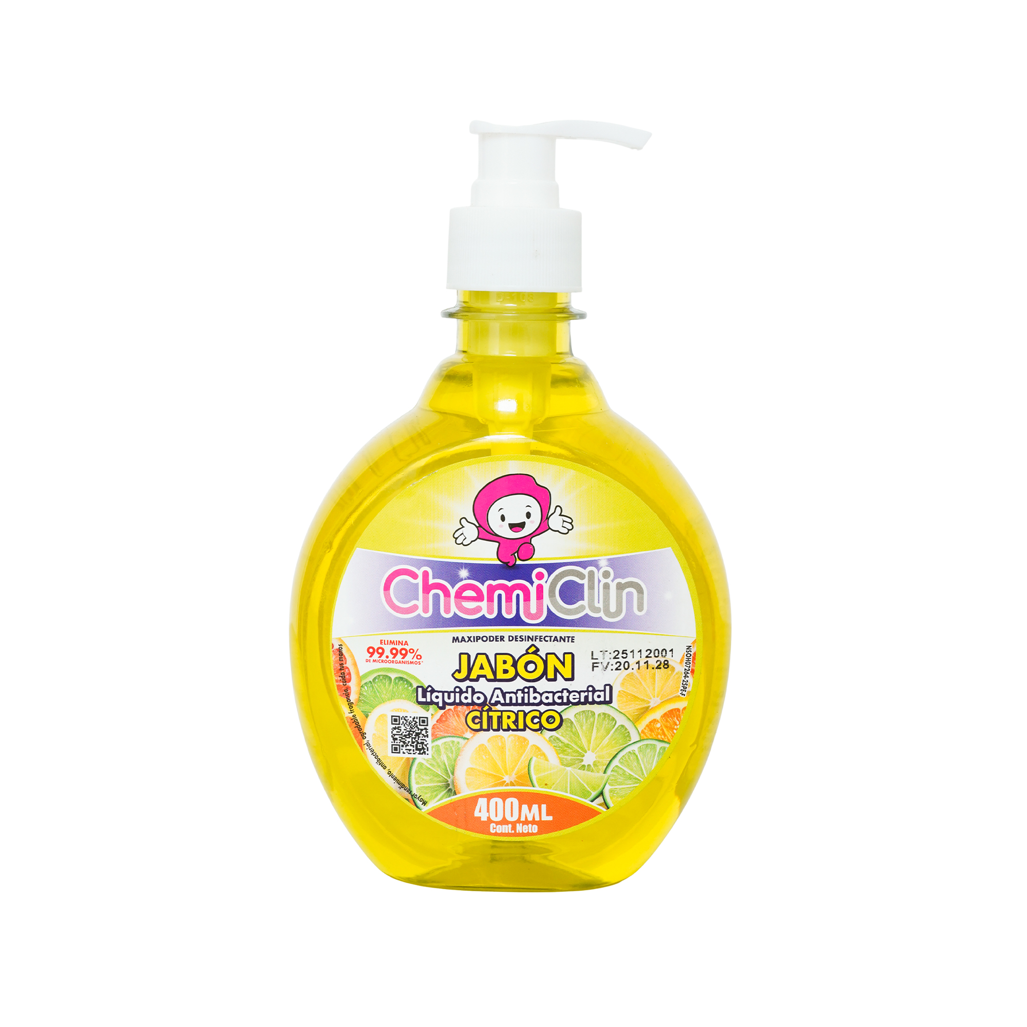 Jabón Líquido Antibacterial 400ml - Cítrico