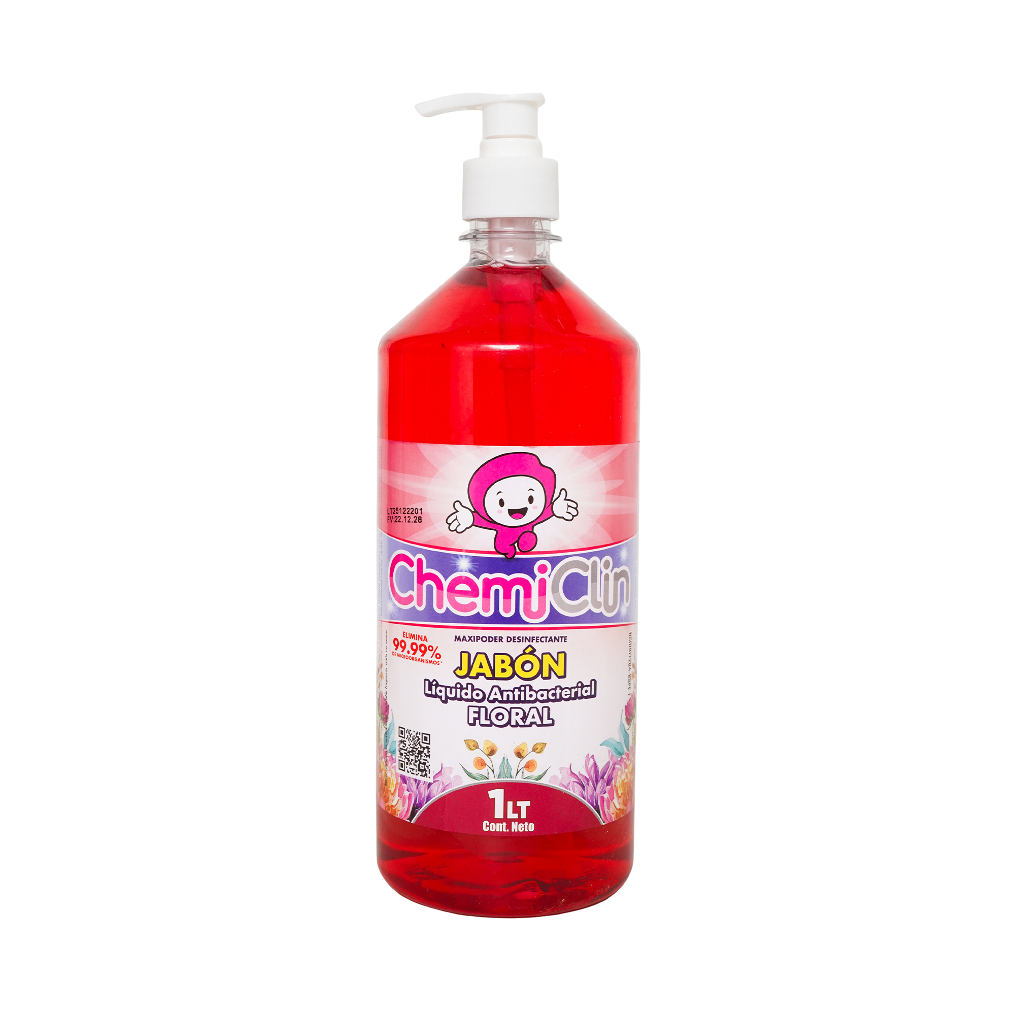 Jabón Líquido Antibacterial 1 Litro - Floral