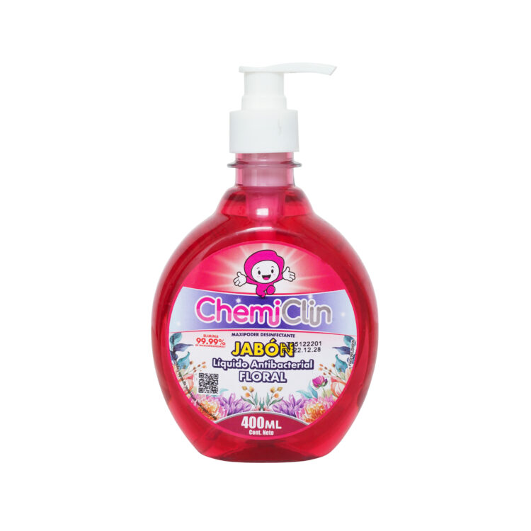 Jabón Líquido Antibacterial Aroma Floral 400ml