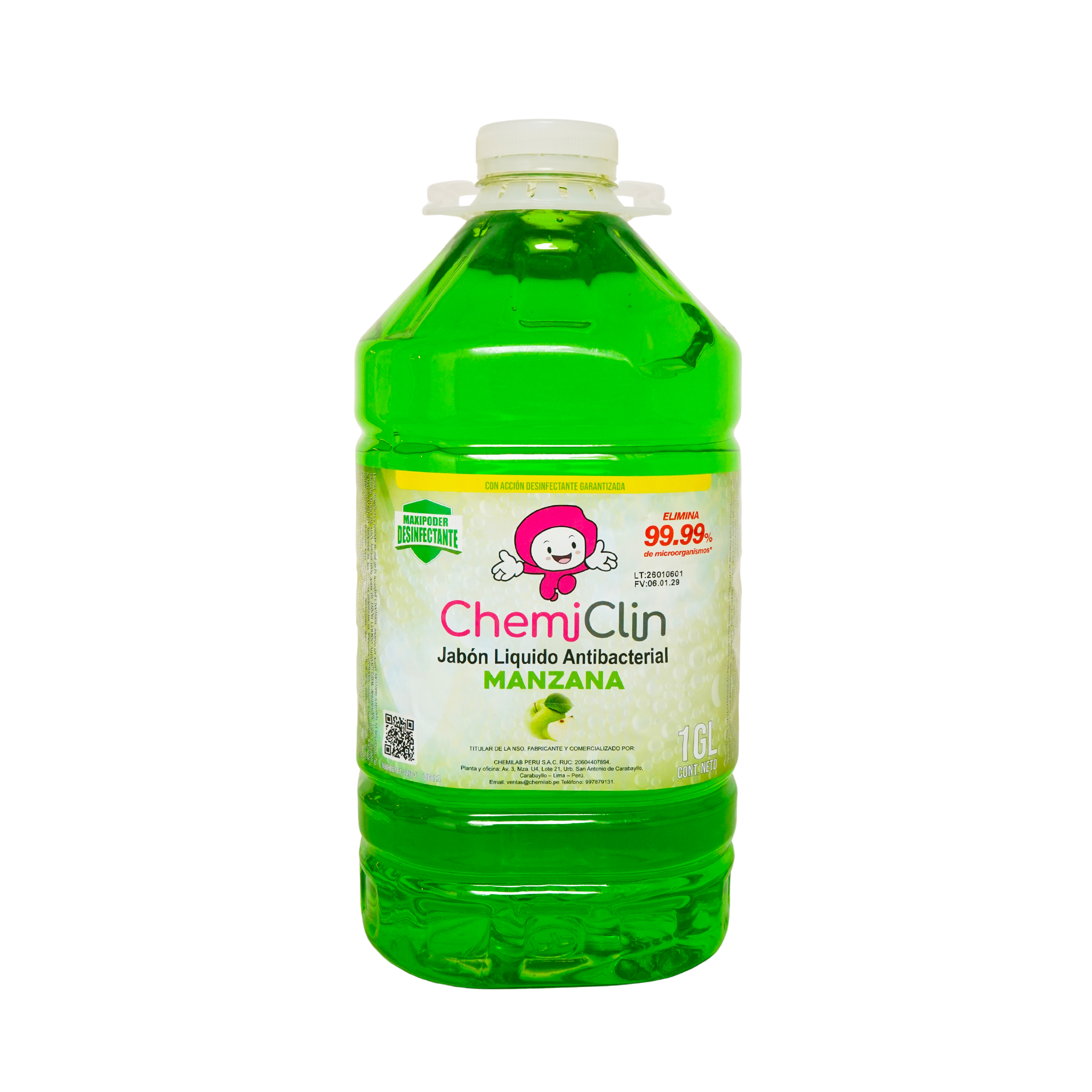 Jabón Líquido Antibacterial 1 Galón - Manzana