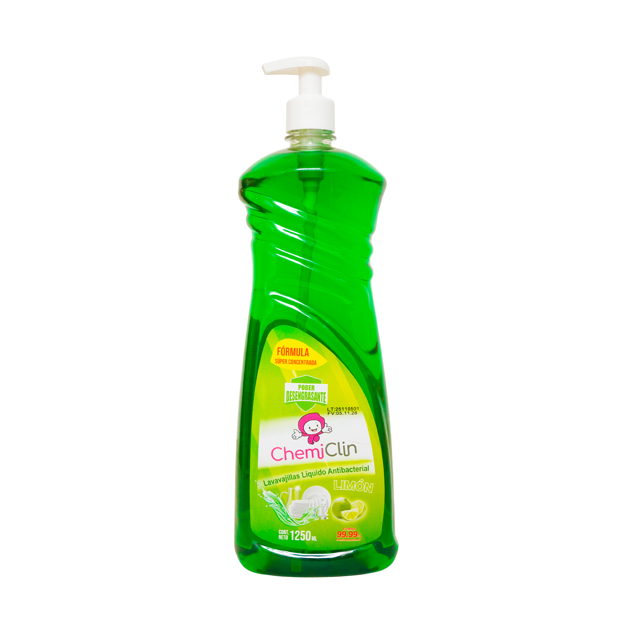 Lavavajillas Líquido Antibacterial 1250ml