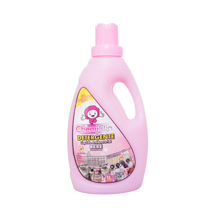 Detergente Líquido Antibacterial Aroma Bebé 1 Litro